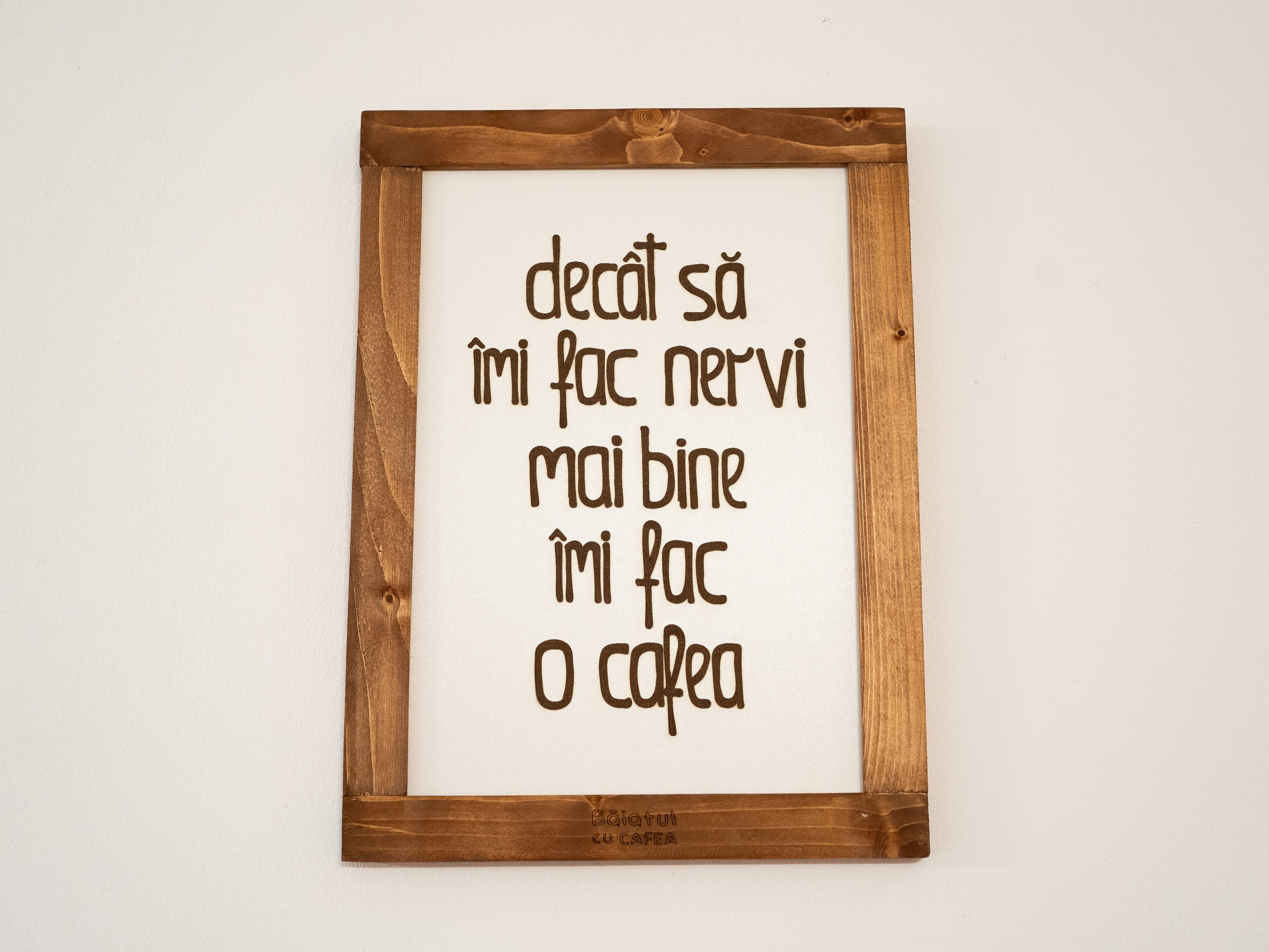 "Decât să îmi fac nervi...."