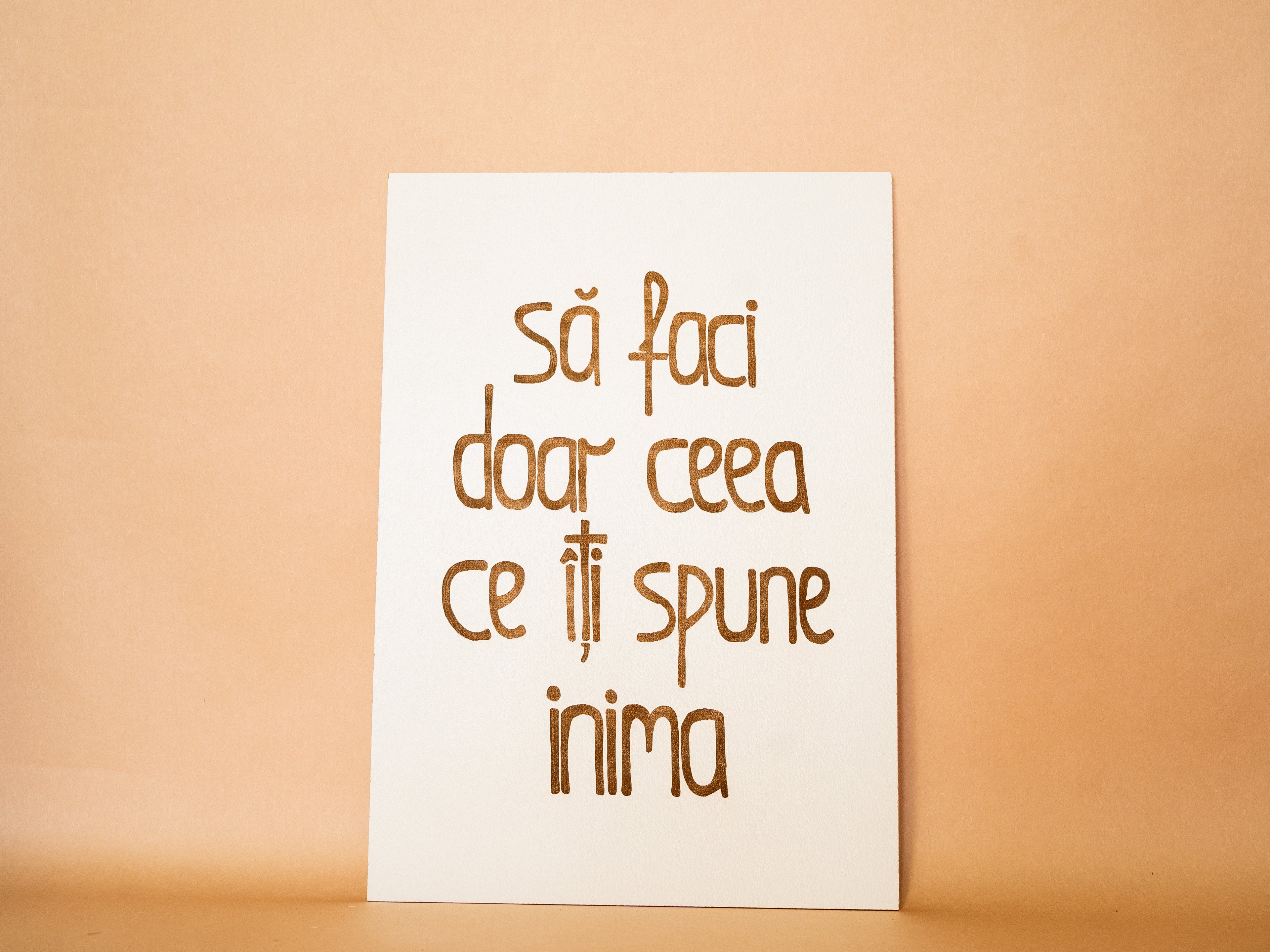 "Să faci doar ceea ce..."