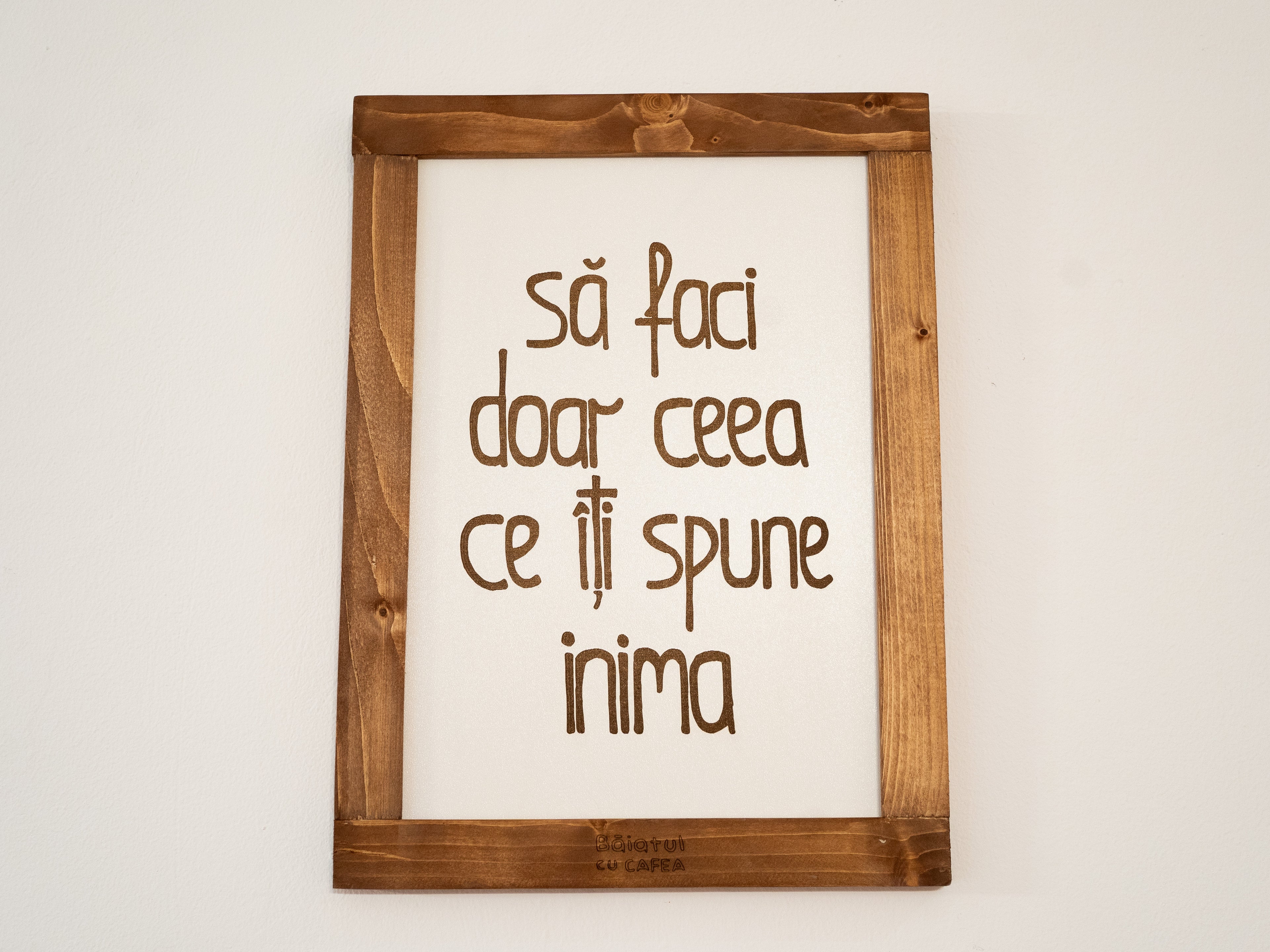 "Să faci doar ceea ce..."